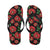 Camellia Pattern Print Design CM07 Flip Flops-JorJune