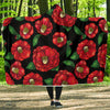 Camellia Pattern Print Design CM07 Hooded Blanket-JORJUNE.COM