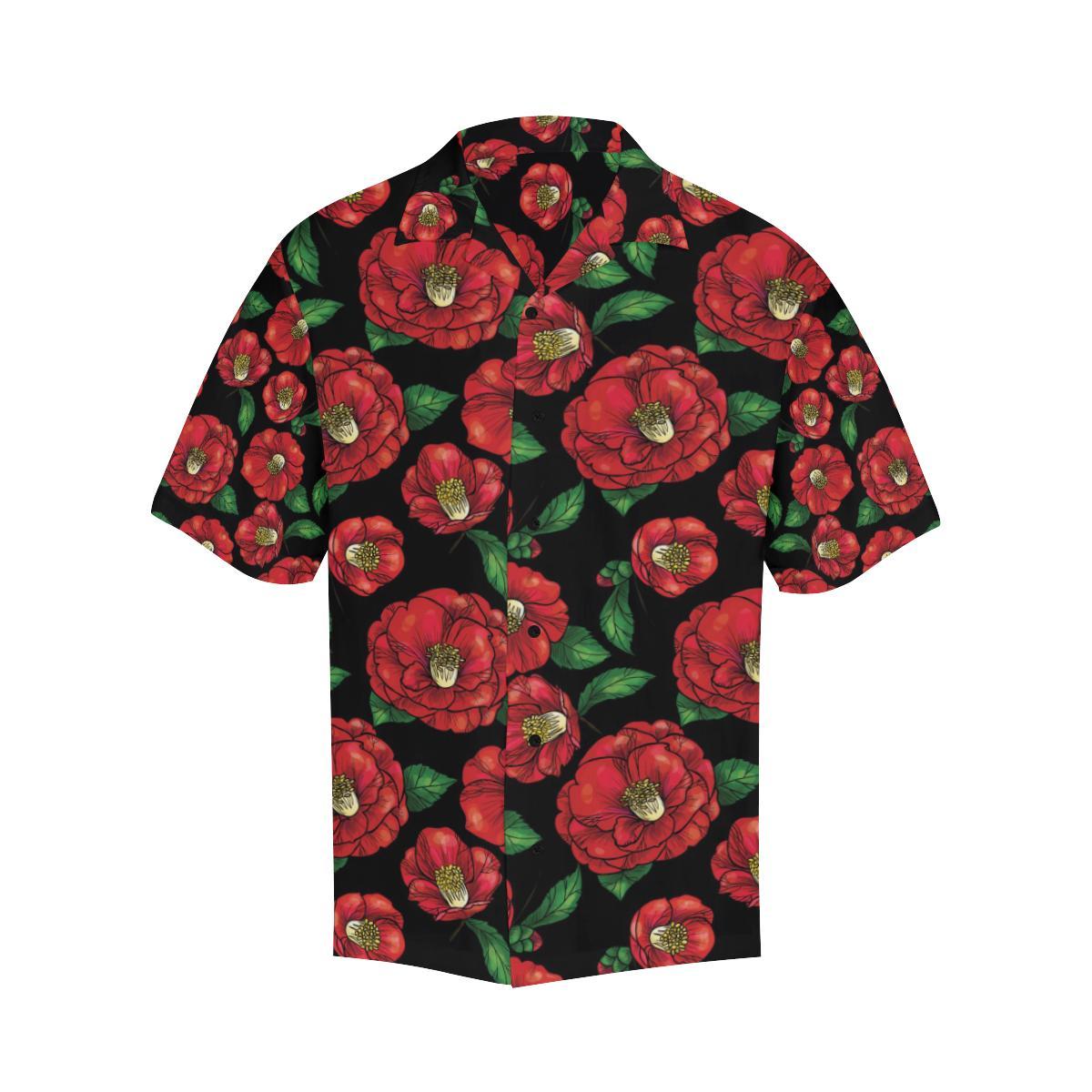 Camellia Pattern Print Design CM07 Men Hawaiian Shirt-JorJune