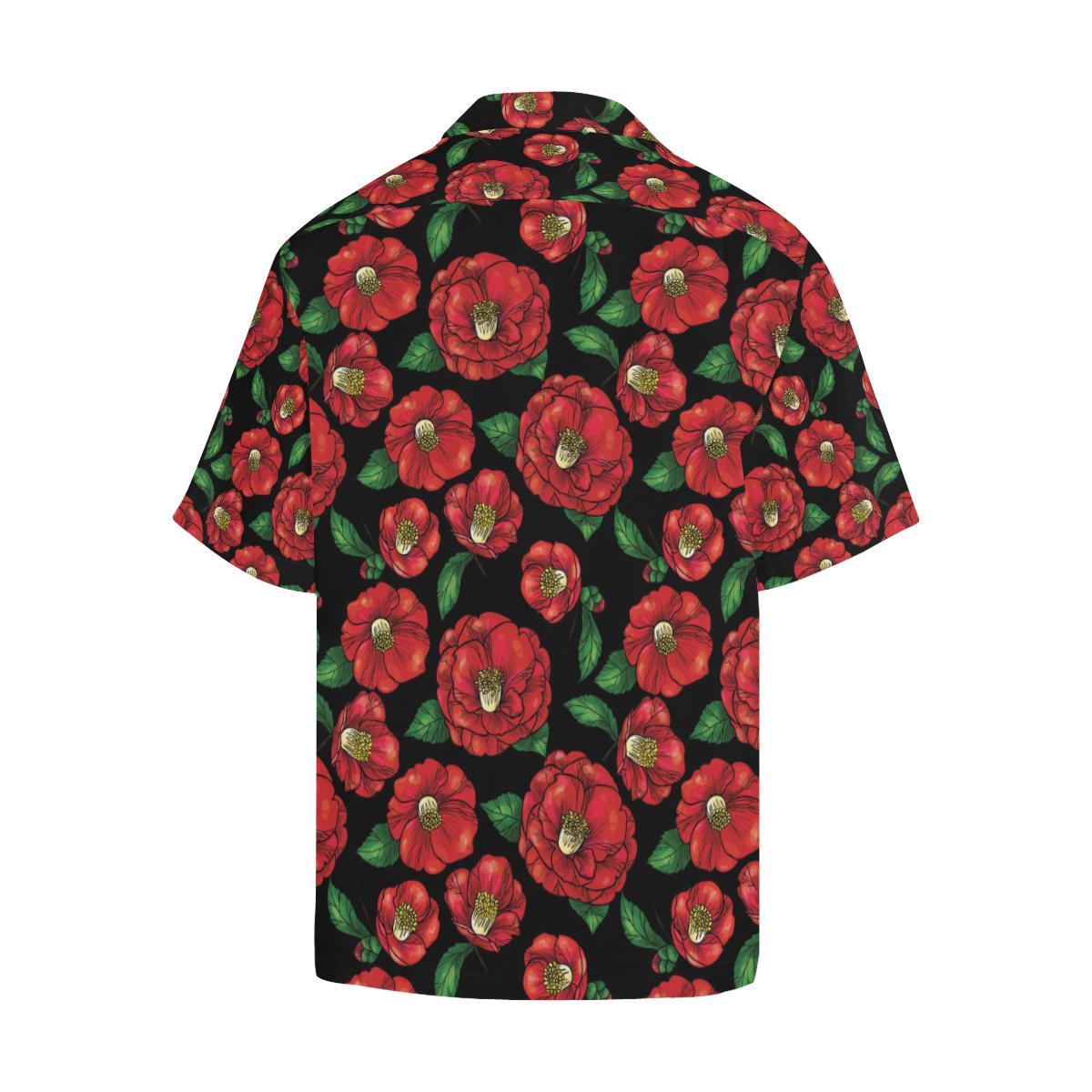 Camellia Pattern Print Design CM07 Men Hawaiian Shirt-JorJune