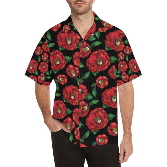 Camellia Pattern Print Design CM07 Men Hawaiian Shirt-JorJune
