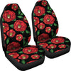 Camellia Pattern Print Design CM07 Universal Fit Car Seat Covers