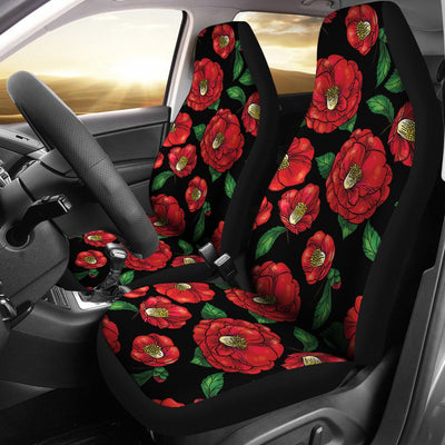 Camellia Pattern Print Design CM07 Universal Fit Car Seat Covers