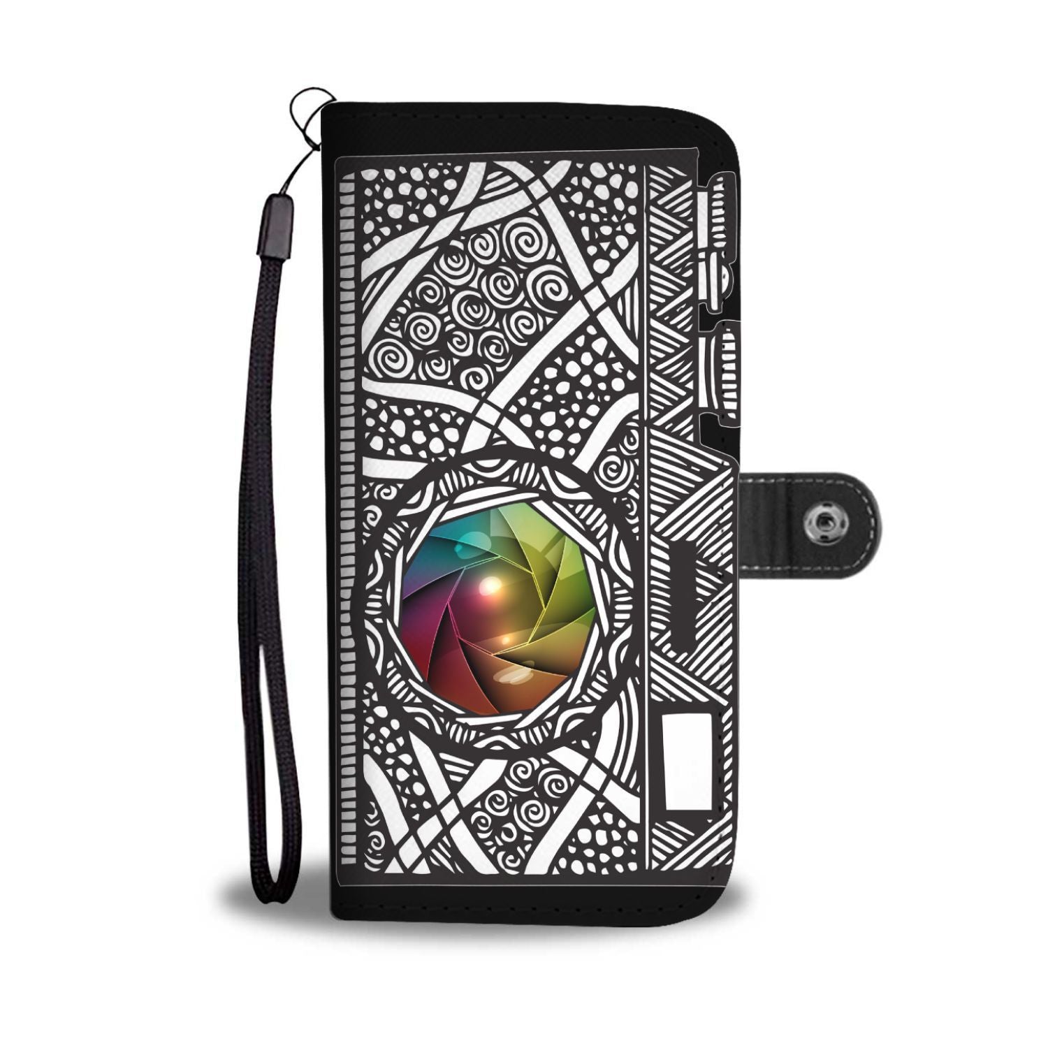 Camera aztec style Wallet Phone Case
