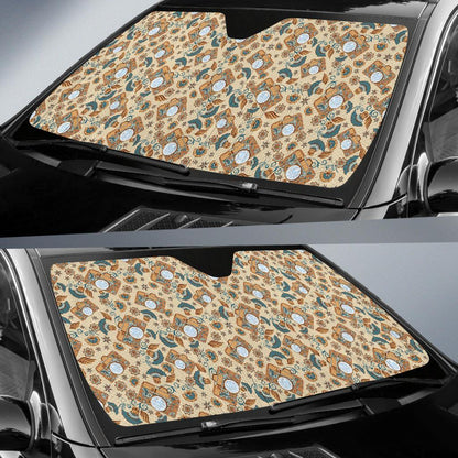 Camera Pattern Print Design 05 Car Sun Shade-JORJUNE.COM