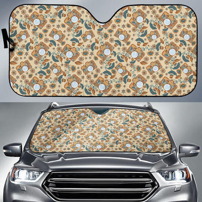 Camera Pattern Print Design 05 Car Sun Shade-JORJUNE.COM