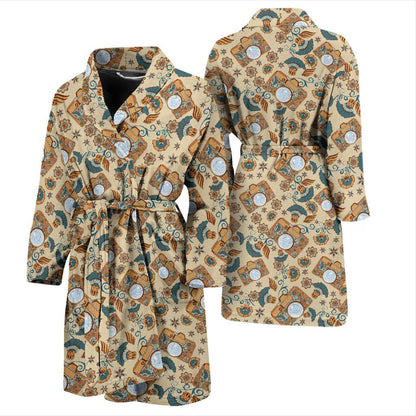 Camera Pattern Print Design 05 Men Bathrobe-JORJUNE.COM