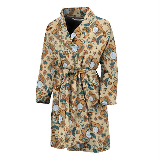 Camera Pattern Print Design 05 Men Bathrobe-JORJUNE.COM