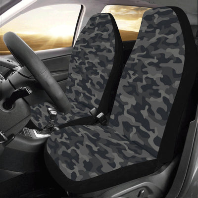 Camo Black Pattern Print Design 02 Car Seat Covers (Set of 2)-JORJUNE.COM