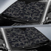 Camo Black Pattern Print Design 02 Car Sun Shade-JORJUNE.COM