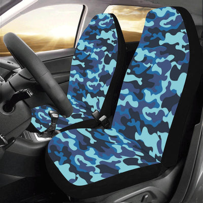 Camo Blue Pattern Print Design 04 Car Seat Covers (Set of 2)-JORJUNE.COM