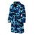 Camo Blue Pattern Print Design 04 Men Bathrobe-JORJUNE.COM