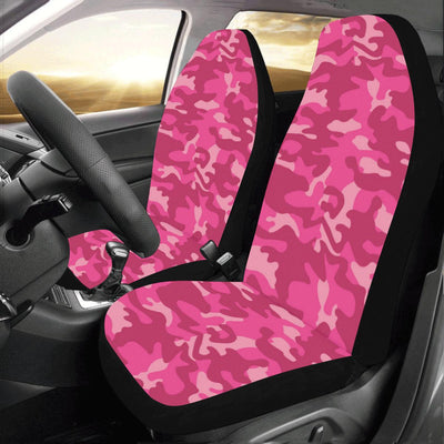 Camo Pink Pattern Print Design 01 Car Seat Covers (Set of 2)-JORJUNE.COM