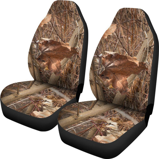 Camo Realistic Tree Forest Autumn Print Universal Fit Car Seat Covers