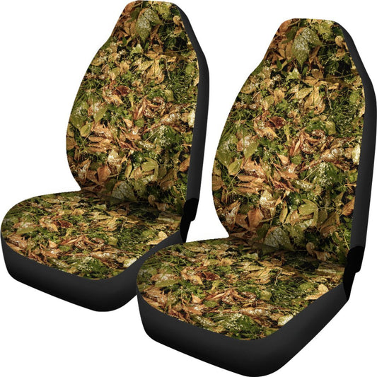 Camo Realistic Tree Forest Texture Print Universal Fit Car Seat Covers