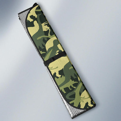 Camouflage Dinosaur Pattern Print Design 03 Car Sun Shade-JORJUNE.COM