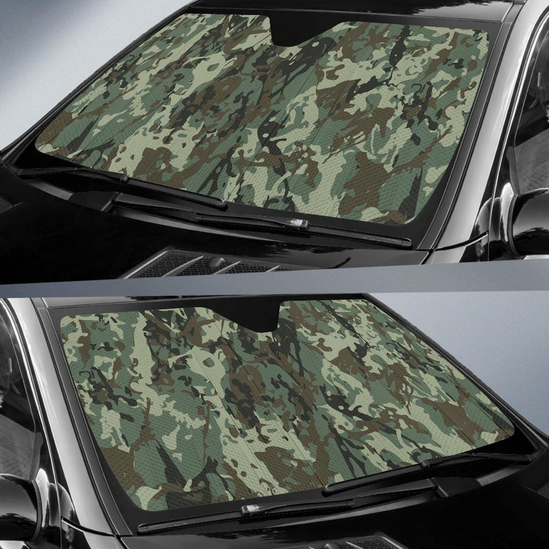 Camouflage Pattern Print Design 06 Car Sun Shade-JORJUNE.COM