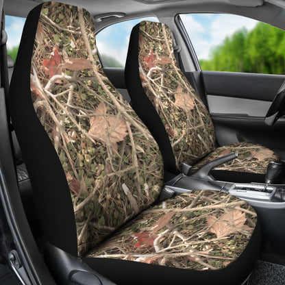 Camouflage Realistic Tree Autumn Print Universal Fit Car Seat Covers