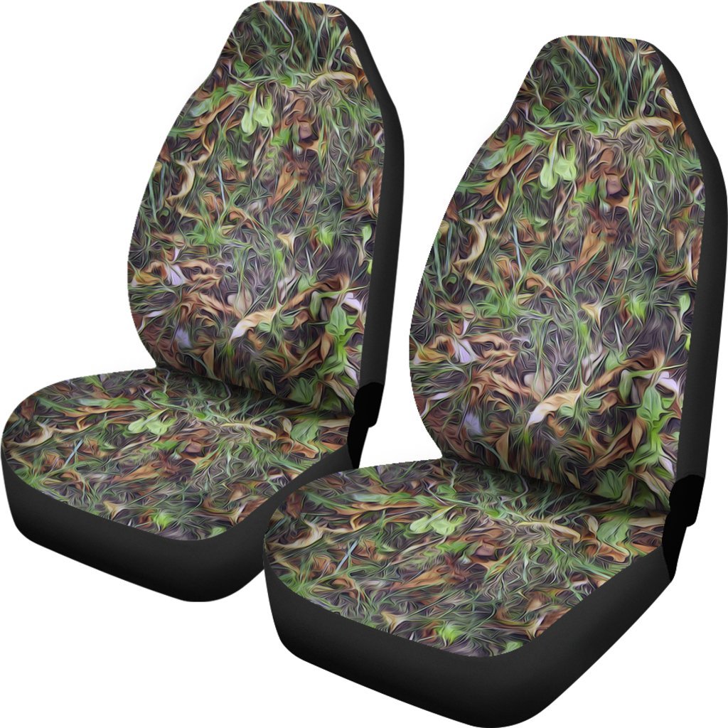 Camouflage Realistic Tree Print Universal Fit Car Seat Covers