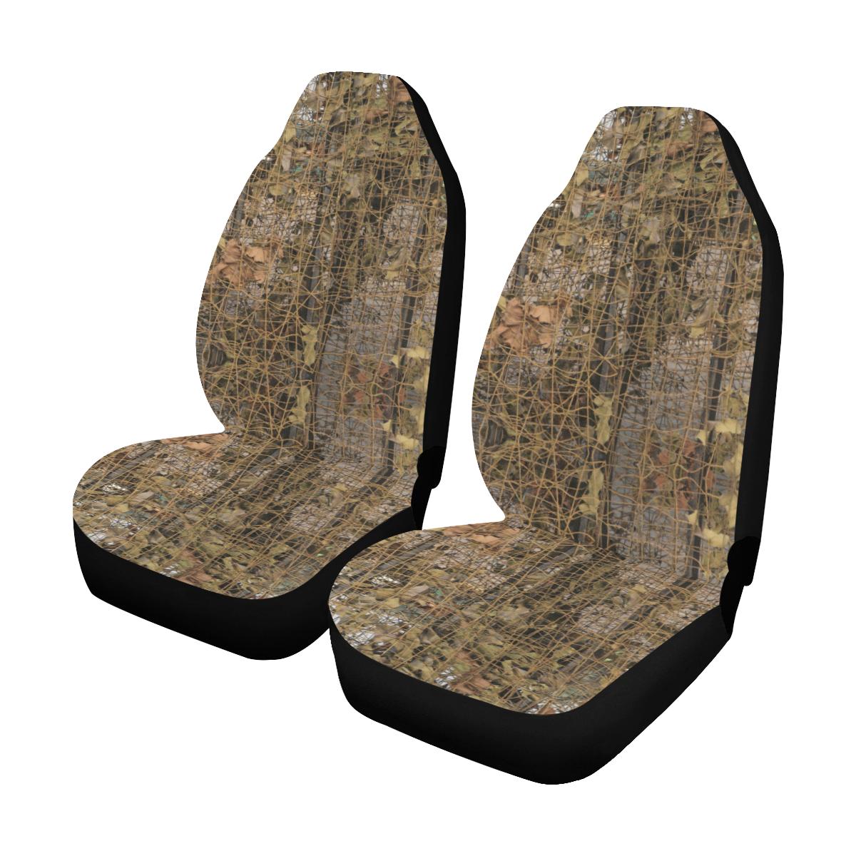 Camouflage Realtree Pattern Print Design 01 Car Seat Covers (Set of 2)-JORJUNE.COM