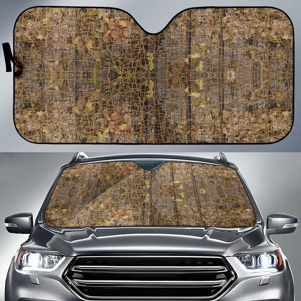 Camouflage Realtree Pattern Print Design 01 Car Sun Shade-JORJUNE.COM