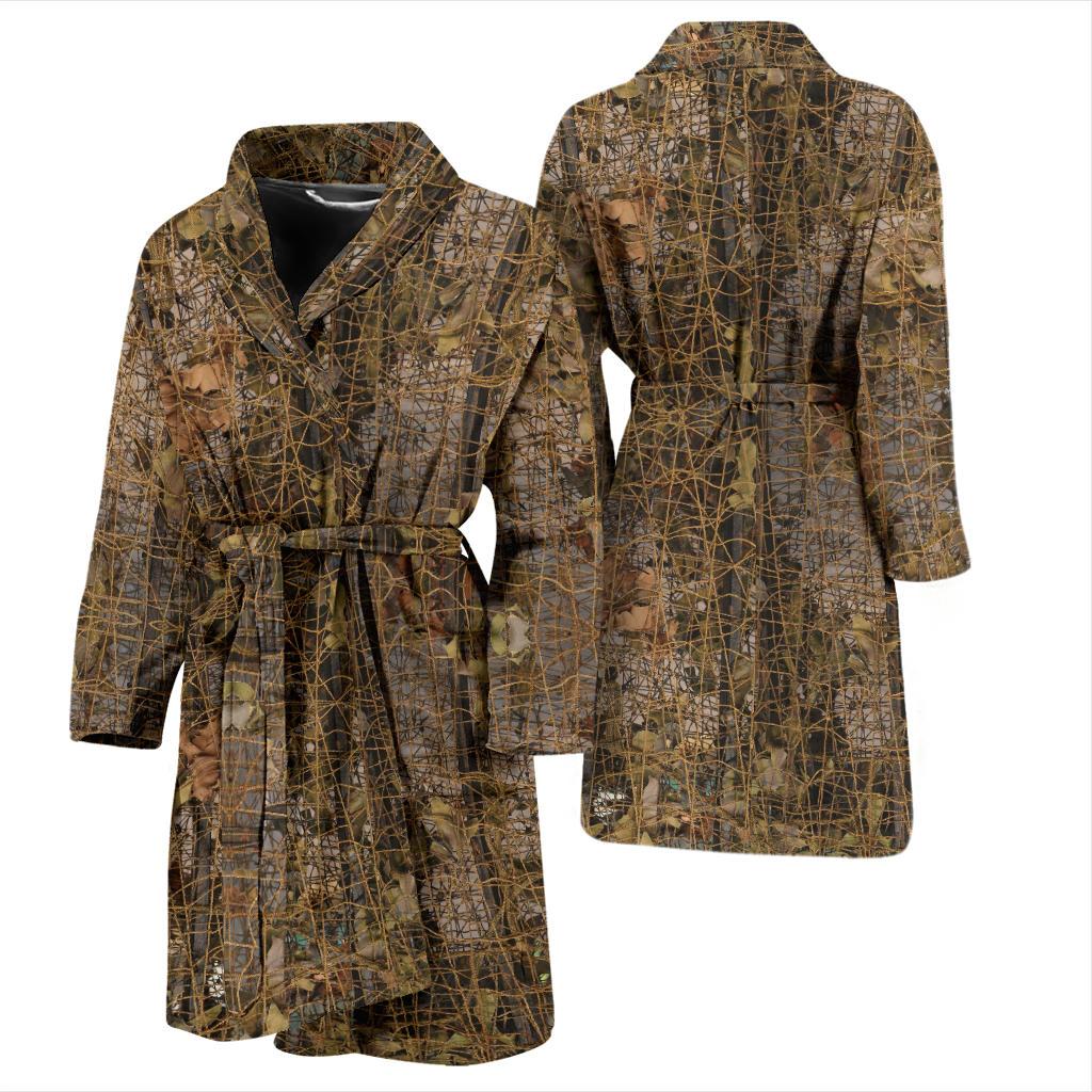 Camouflage Realtree Pattern Print Design 01 Men Bathrobe-JORJUNE.COM