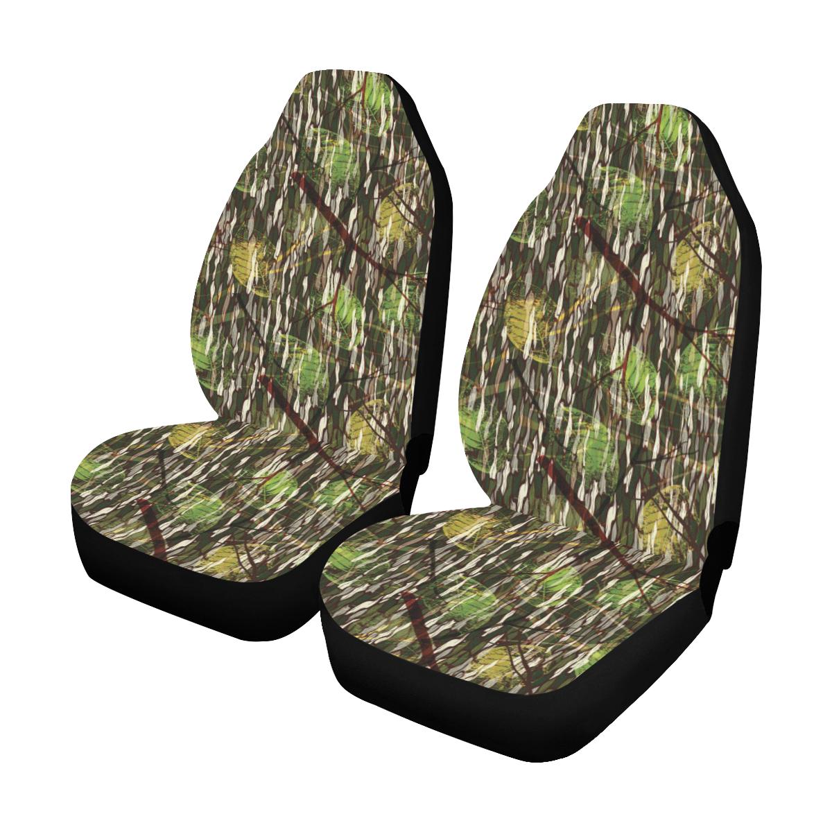 Camouflage Realtree Pattern Print Design 02 Car Seat Covers (Set of 2)-JORJUNE.COM