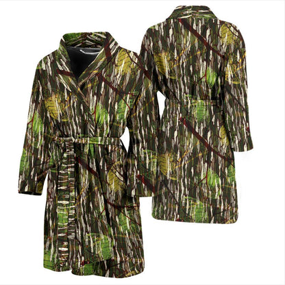 Camouflage Realtree Pattern Print Design 02 Men Bathrobe-JORJUNE.COM