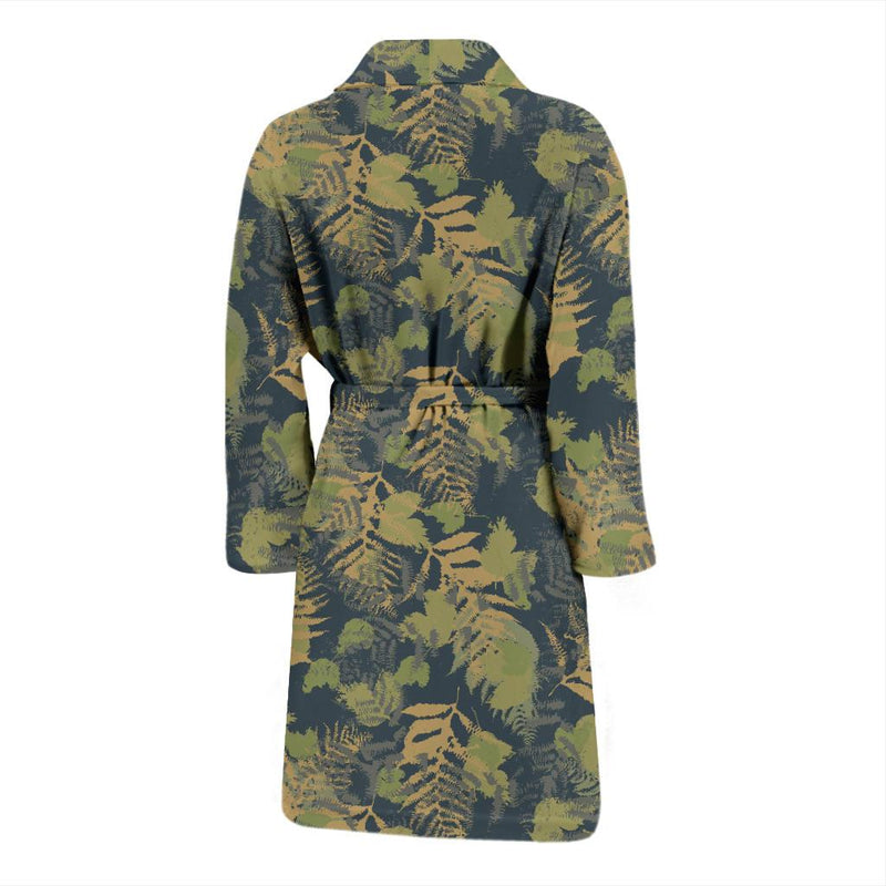 Camouflage Tropical Pattern Print Design 04 Men Bathrobe-JORJUNE.COM