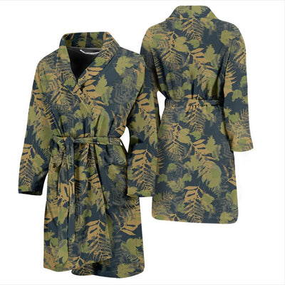 Camouflage Tropical Pattern Print Design 04 Men Bathrobe-JORJUNE.COM