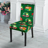 Camper Camping Christmas Themed Print Dining Chair Slipcover-JORJUNE.COM