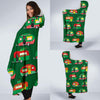 Camper Camping Christmas Themed Print Hooded Blanket-JORJUNE.COM