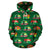 Camper Camping Christmas Themed Print Pullover Hoodie