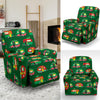 Camper Camping Christmas Themed Print Recliner Slipcover-JORJUNE.COM