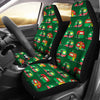 Camper Camping Christmas Themed Print Universal Fit Car Seat Covers
