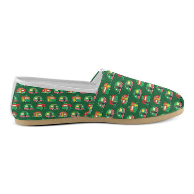 Camper Camping Christmas Themed Print Women Casual Shoes-JorJune.com