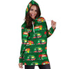 Camper Camping Christmas Themed Print Women Hoodie Dress