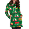 Camper Camping Christmas Themed Print Women Hoodie Dress