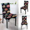 Camper Camping Pattern Dining Chair Slipcover-JORJUNE.COM