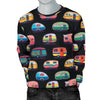 Camper Camping Pattern Men Crewneck Sweatshirt