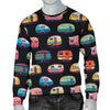 Camper Camping Pattern Men Crewneck Sweatshirt