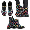 Camper Camping Pattern Women Leather Boots