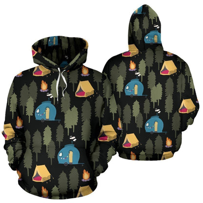 Camper Camping Pullover Hoodie