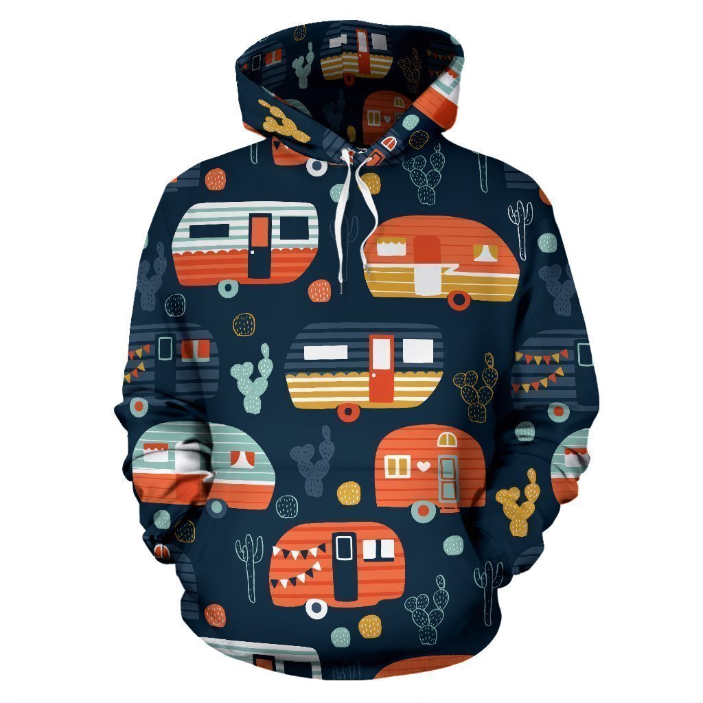 Hoodie - Camping en tente-roulotte