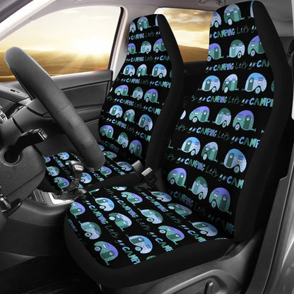 Camper Camping Time Universal Fit Car Seat Covers