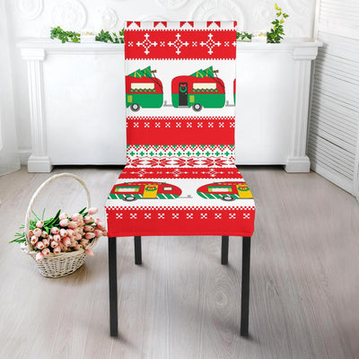 Camper Camping Ugly Christmas Design Print Dining Chair Slipcover-JORJUNE.COM