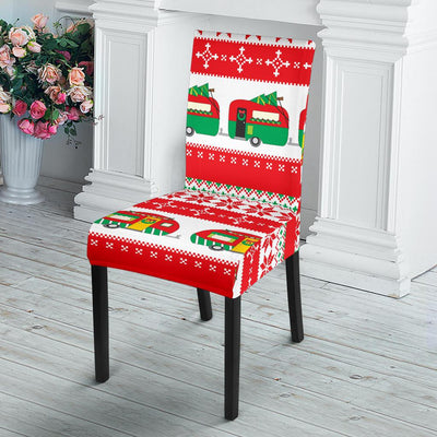 Camper Camping Ugly Christmas Design Print Dining Chair Slipcover-JORJUNE.COM