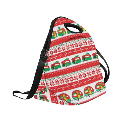 Camper Camping Ugly Christmas Design Print Neoprene Lunch Bag-JorJune