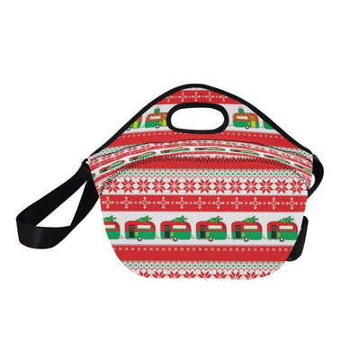 Camper Camping Ugly Christmas Design Print Neoprene Lunch Bag-JorJune