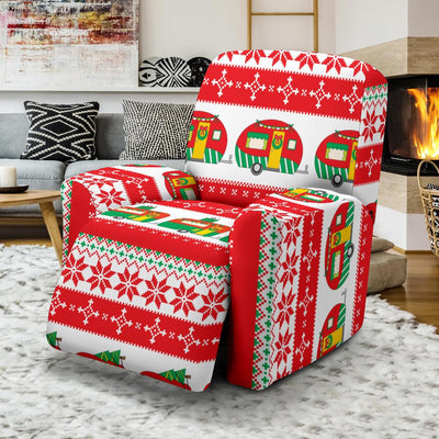 Camper Camping Ugly Christmas Design Print Recliner Slipcover-JORJUNE.COM